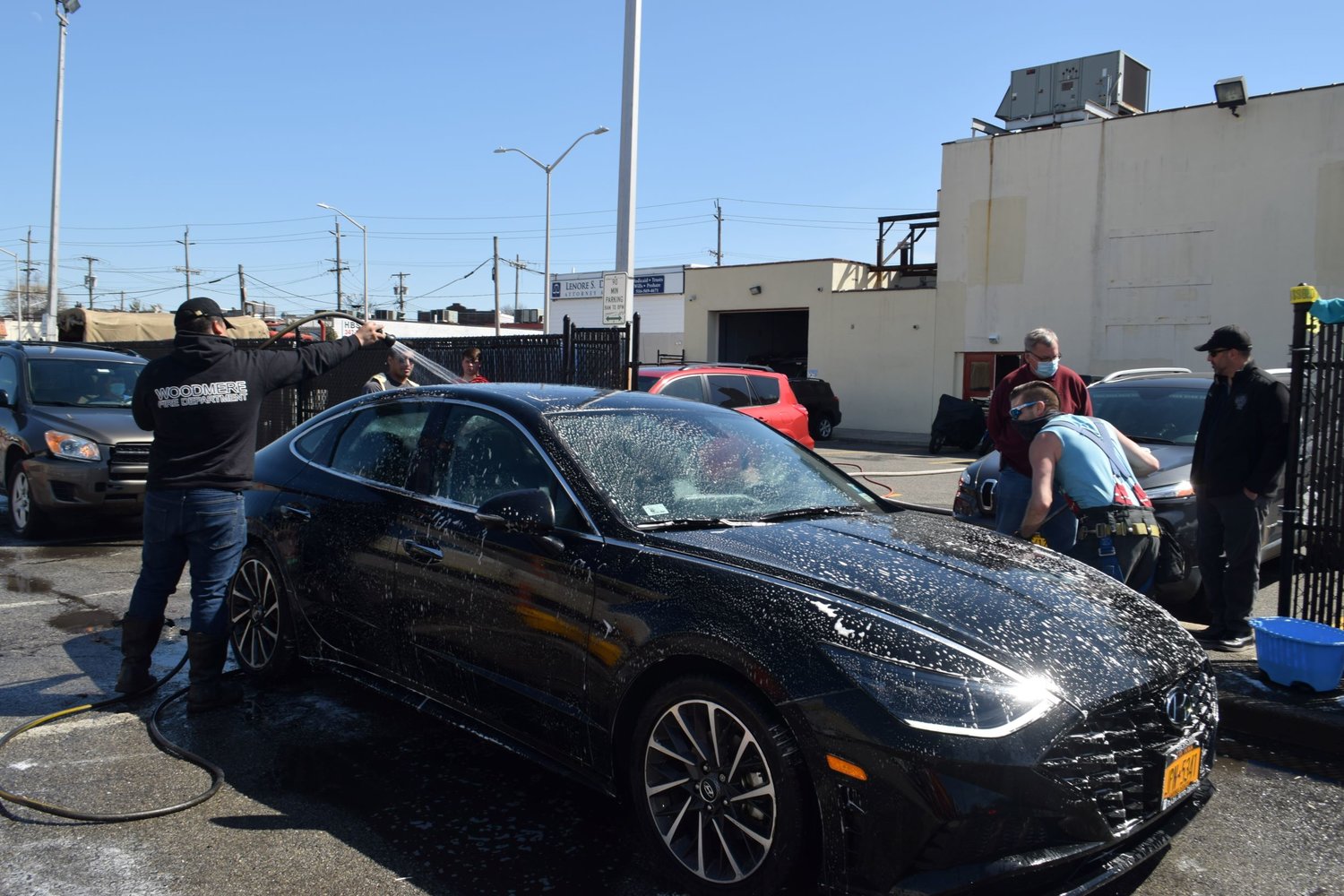 Fundraising at the Woodmere Fire Department car wash Herald Community